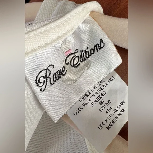 Rare Editions - Mesh Floral Embroidered dress w/lace trim and denim vest 2pc - Picture 6 of 7